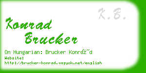 konrad brucker business card